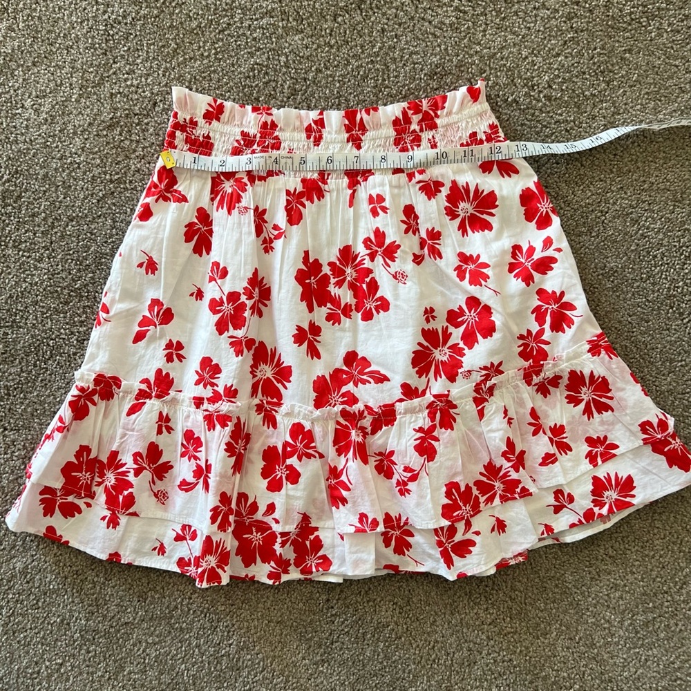 J Crew Cotton Floral Skirt